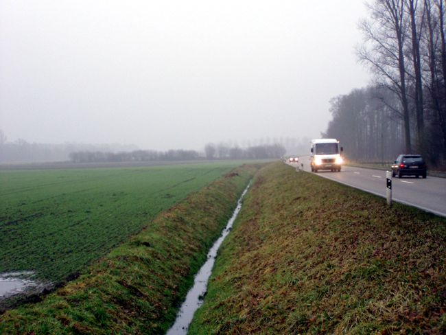 Blick entlang dem Gescher Damm