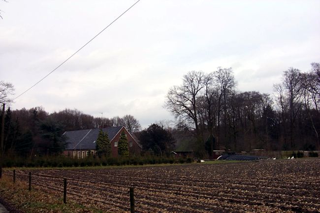Blick auf einen Bauernhof