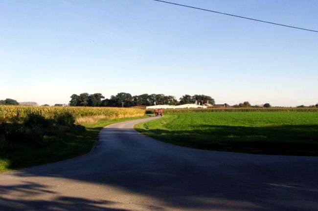 Kreuzung zweier kleinen Strae