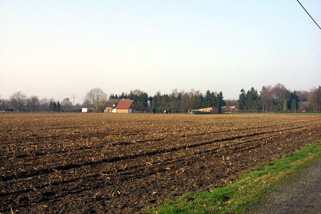 Blick ber einen groen Acker