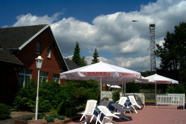 Der Biergarten der Gaststtte Zur Waldesecke