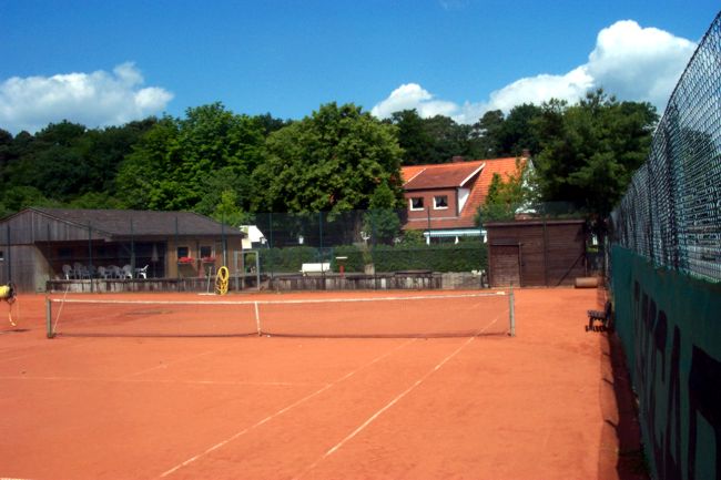 Eine Tennisanlage