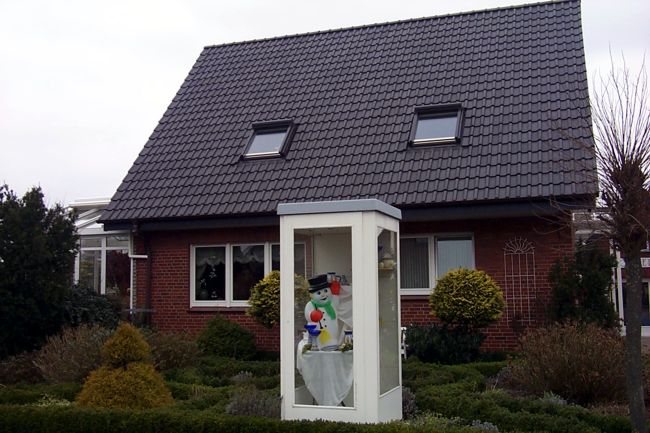 Hier wurde eine Telefonzelle umfunktioniert