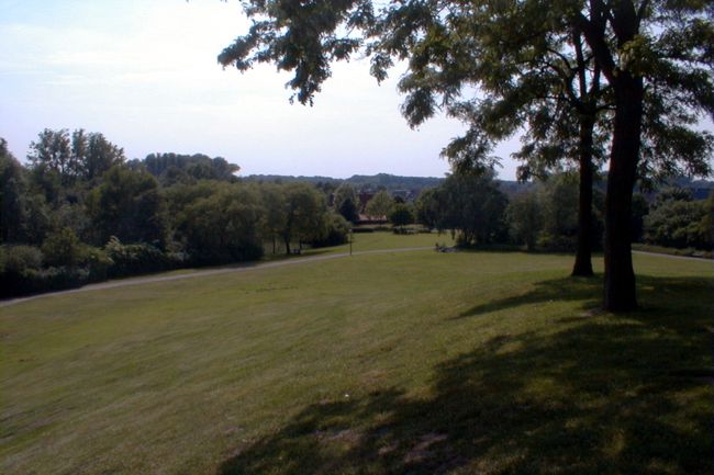 Blick vom Rodelberg im Losberg Park