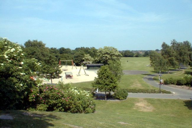 Blick vom Rodelberg im Losberg Park