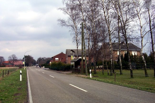 Blick auf eine Bushaltestelle