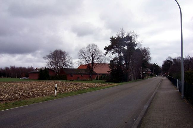 Blick auf einen Bauernhof