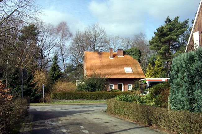 Blick aus dem Kanalweg in Richtung Heideweg
