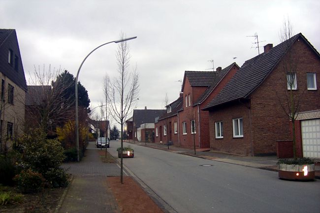 Blick entlang der Tillystrae