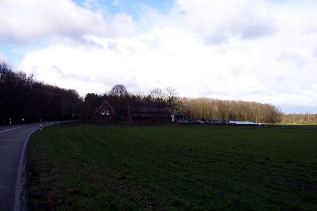 Blick auf einen Bauernhof