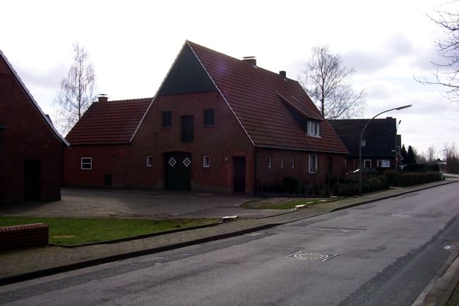 Blick auf einen Bauernhof
