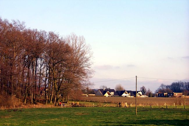 Blick ber Felder  in Richtung Berkelhook