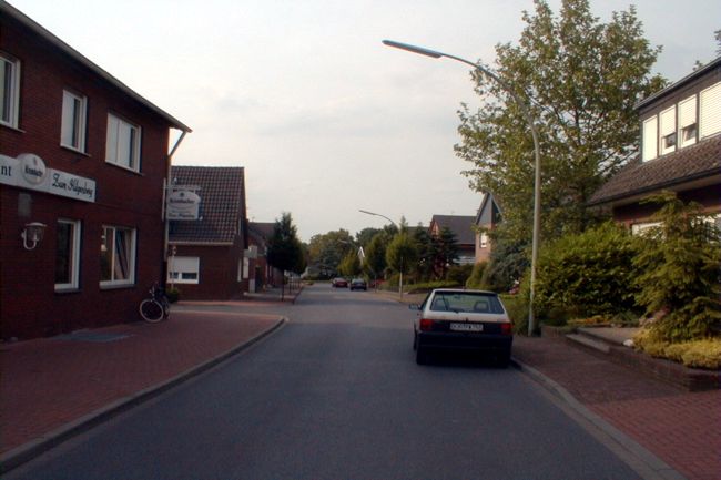 Blick entlang der Tillystrae