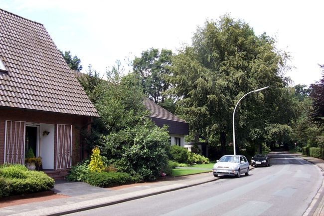 Blick entlang der Lessingstrae