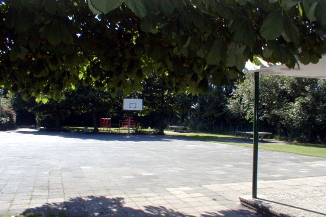 Der Schulhof der Fliednerschule