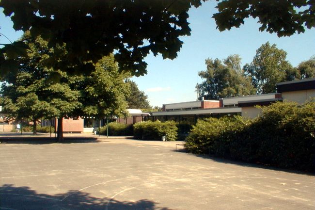 Der Schulhof der Fliednerschule