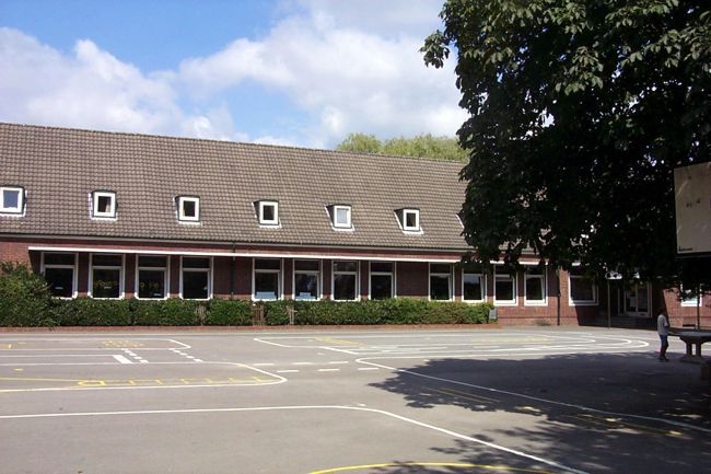 Der Schulhof der Hilgenbergschule