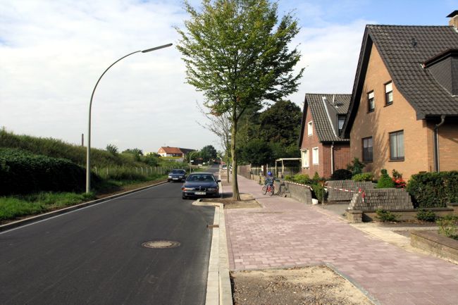 Blick entlang der Tillystrae