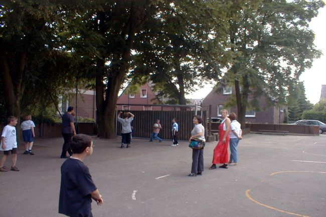 Der Schulhof der Marienschule