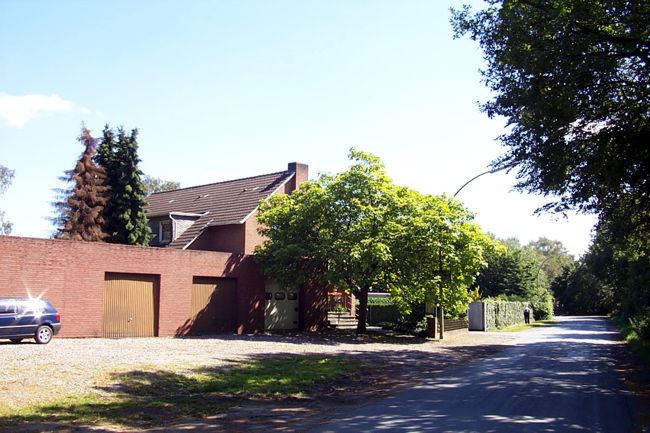 Eine groe Garage