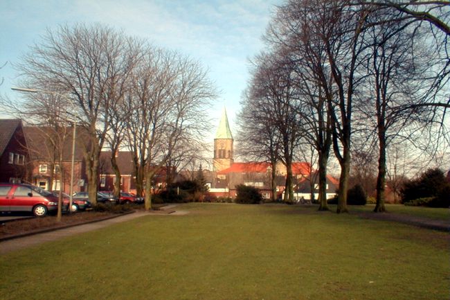 Hier war frher der Friedhof