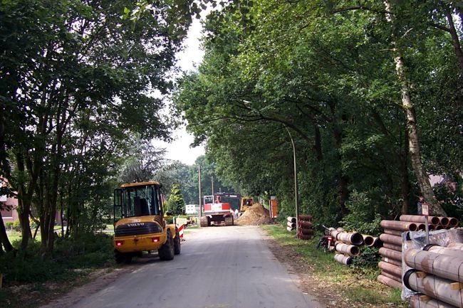 Bauarbeiten auf dem Schtzenweg