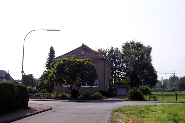 In diesem Vorgarten steht ein beeindruckender Baum