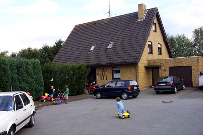 In dieser Sackgasse knnen die Kinder auf der Strae spielen