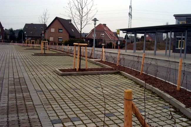Der Parkplatz des Geschwister Scholl Gymnasium