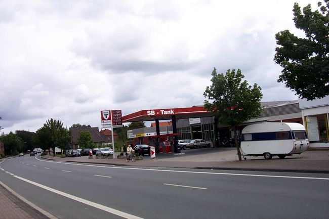 Die freie Tankstelle Bialdyga an der Eschstrae