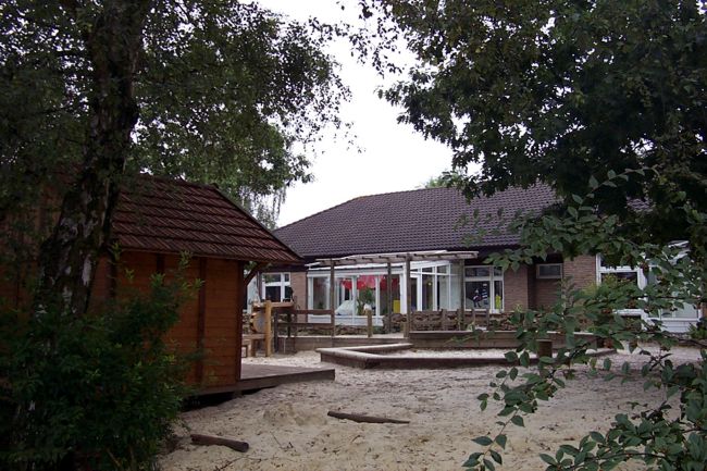 Der Spielplatz des Kindergartens