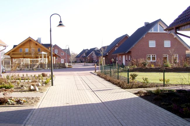 Eine Neubausiedlung mit hbschen Husern