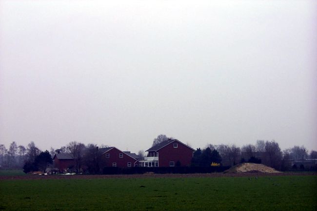 Blick auf einen Bauernhof