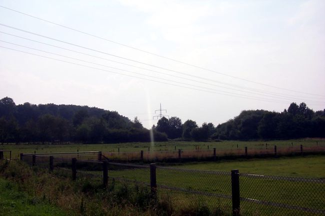 Hier scheint es als wrde die berlandleitungen ber den Wald fhren