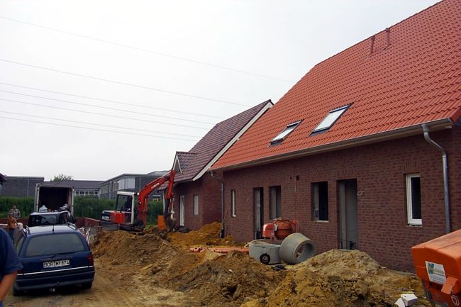 Hbsche Huser die hier noch im Rohbau sind