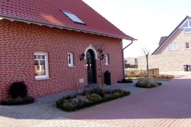 Ein hbsches Haus mit schne, altmodische Elemente