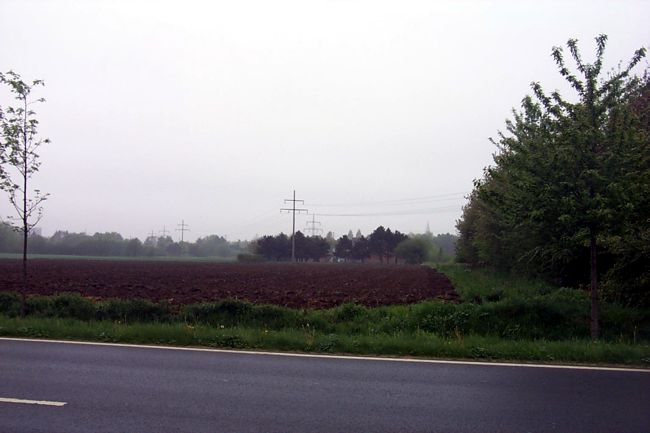 Ein Blick ber den Westfalenring auf einen groen Acker