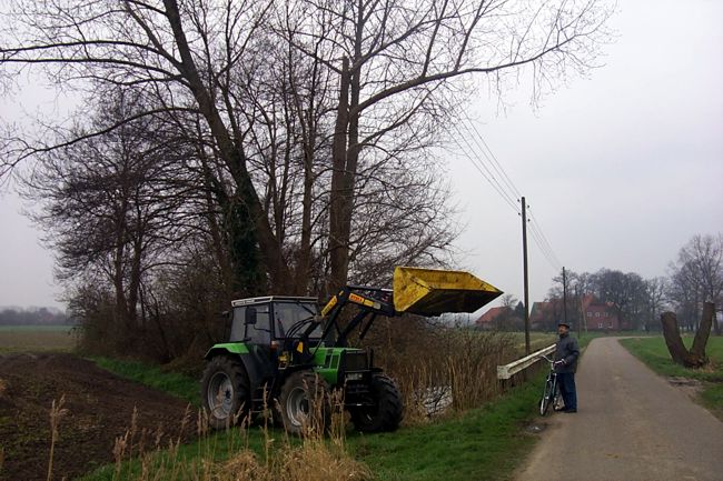 Ein Bauer bei der Arbeit