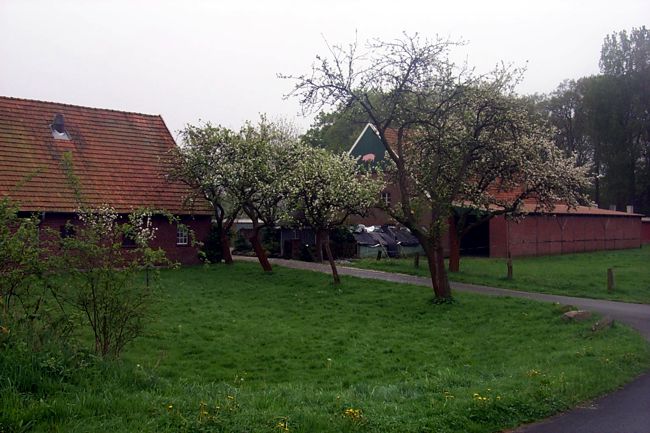 Ein kleiner, lterer Bauernhof