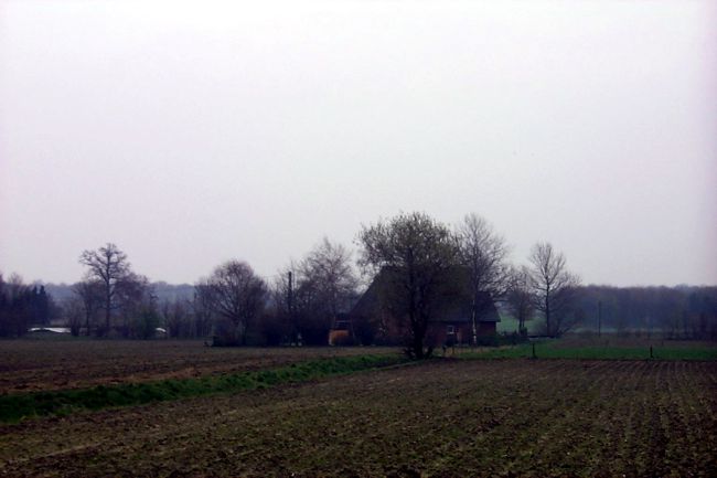 Blick ber Felder im Herbst