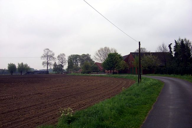 Blick auf einen Bauernhof