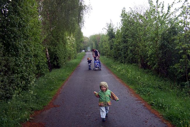 Die verzweigten Landstraen sind ideal fr Spaziergnger oder Radtouren 