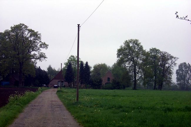 Die Zufahrt zu einen Bauernhof